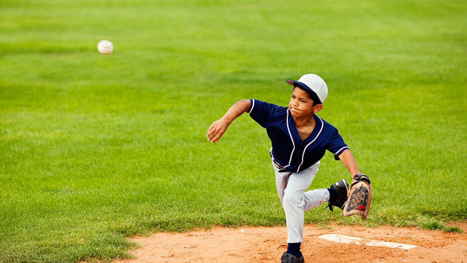 little league pitcher baseball