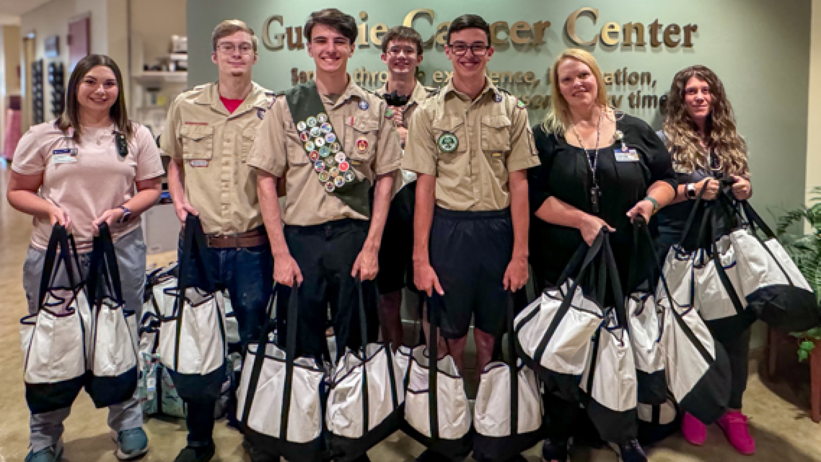 Eagle Scout Candidate Creates Care Kits for Guthrie Cancer Center