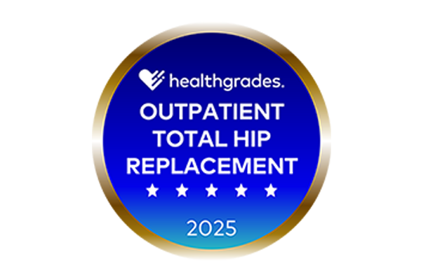 Five-Star Recipient for Outpatient Total Hip Replacement