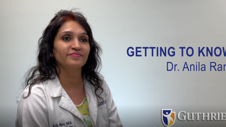 Get to know Anila Rani, MD at Guthrie Sayre Family Medicine
