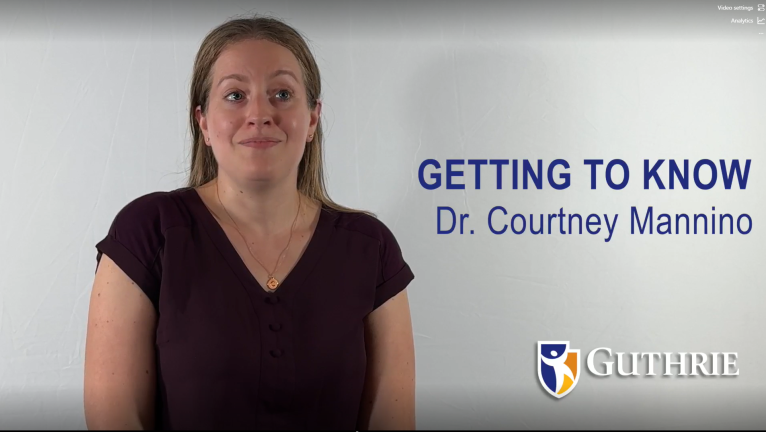 Get to know Courtney Mannino, MD at Guthrie Corning Centerway Pediatrics