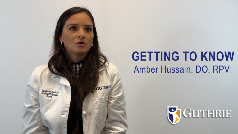 Get to know Dr. Amber Hussain from Guthrie Vascular Surgery